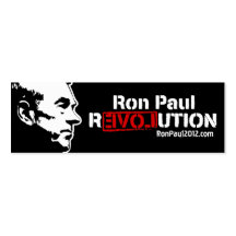 Cartões de visitas magros da revolução de Ron Paul