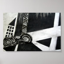 Casa abstrata (absurda) posters