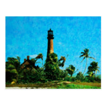 Casa clara de Florida do cabo Cartao Postal