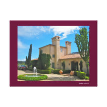Casa de Tuscan Impressão De Canvas Esticada