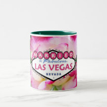 CASADO na caneca floral fabulosa de Las Vegas