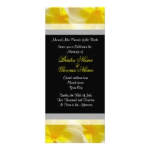 Casamento amarelo do verão convites