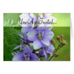 Casamento de Larkspur da lavanda Cartoes