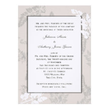 Casamento de prata da natureza romântica convite personalizados