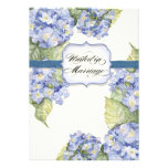 Casamento formal floral do suporte azul do Hydrang Convites Personalizado