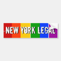 CASAMENTO GAY LEGAL DE NEW YORK ADESIVO