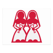Casamento lésbica cartoes postais