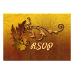 Casamento outono RSVP das folhas de outono Convite