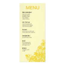 Casca de ovo asteca do amarelo do menu do comensal convites personalizados