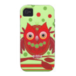 Case mate bonito do iPhone 4 da coruja dos desenho