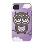 Case mate roxa do iPhone 4 da coruja resistente
