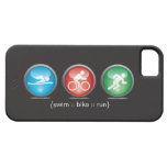 Caso do iPhone 5 do Natação-Bicicleta-Run do Triat Capa De iPhone 5 Case-Mate