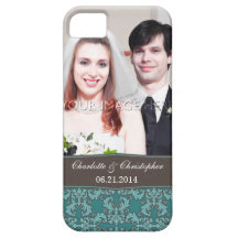 Caso do iPhone personalizado 5 da noiva & do noivo iPhone 5 Capas