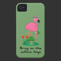 Caso engraçado do iPhone 4/4S do flamingo mal lá capas casemate