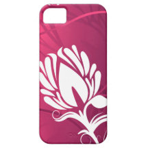 Caso floral abstrato de Nouveau da arte Capa De iPhone 5 Case-Mate