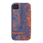caso resistente do iphone alaranjado azul conhecid