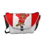 Castor da equipe do canadense Eh Bolsas Mensageiro