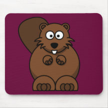Castor dos desenhos animados mousepads