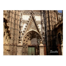 Catedral do cartão do facede de Sevilha Cartoes Postais