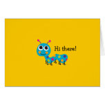Caterpillar Notecard Cartoes