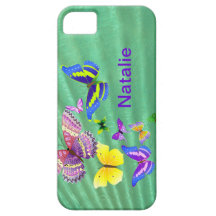 Cauda da sereia com borboletas capa iPhone 5 Case-Mate