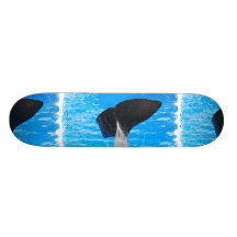 Cauda de um skate da baleia