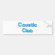 Caustic clube adesivo