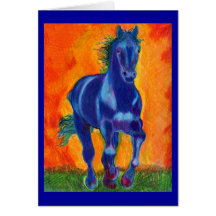 Cavalo do azul de Brillian Cartoes