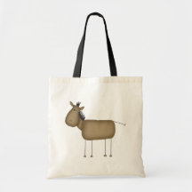 Cavalo dos desenhos animados bolsas de lona