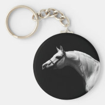 Cavalo preto & branco chaveiros