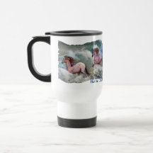 Cavalos do mustang & caneca de viagem espanhóis do