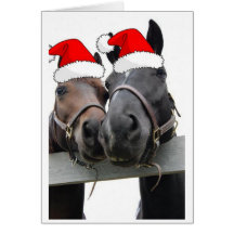Cavalos do Natal Cartoes