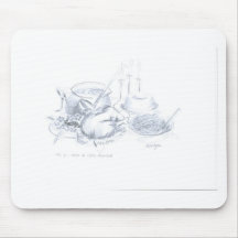 ccorte francesa mesa do banquete mouse pad