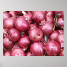 Cebolas vermelhas poster