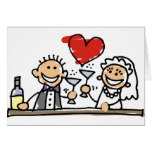 Celebração do casamento cartões