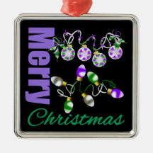 Celebração do roxo do Feliz Natal Ornamento Para Arvores De Natal