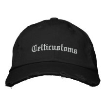 Celticustoms bordou o chapéu bonés bordados