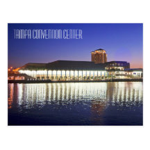Centro de convenções de Tampa no alvorecer Cartao Postal