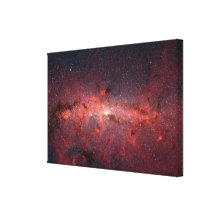 Centro galáctico da Via Láctea, estrelas, nuvens,  Impressão De Canvas Esticadas