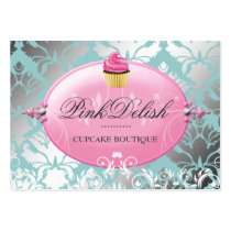 Cerceta cor-de-rosa do cupcake de 311 Delish cartões-de-visita