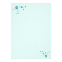 Cerceta floral convite personalizado
