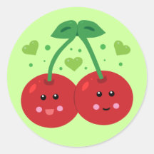 Cerejas bonitos adesivos