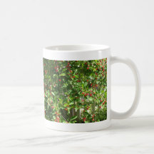 Cerejas vermelhas da torta caneca