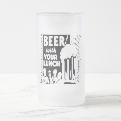 Cerveja com seu almoço canecas