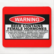 Cerveja engraçada, sexista engraçado mouse pads