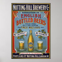 Cervejaria Co de Notting Hill, 1899 Poster