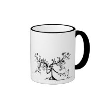 Cervos da árvore caneca