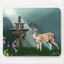 Cervos & região selvagem selvagens Mousepad de Inu