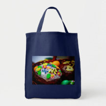 Cesta da páscoa bolsas para compras