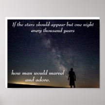 Céu estrelado poster